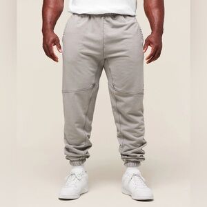 Mens Gymshark Heritage Washed Sweatpants Joggers - Smokey Grey Size Medium